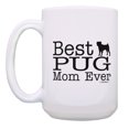 thumbnail image 2 of ThisWear Dog Mom Gifts Best Pug Mom Ever Coffee Mug Dog Mother Gifts 15oz Coffee Mug, 2 of 4