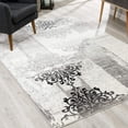 thumbnail image 1 of eRug Outlet Montage Collection Modern Abstract Area Rug (5x8 feet) - 5'3" x 7'7", Grey, 1 of 6