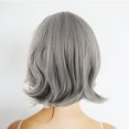 thumbnail image 4 of KAKOWELY Perruque Courte et Bouclée pour Femmes, Argent Gris, Coupe de Cheveux Rinka, Perruques à l'Apparence Naturelle, Couverture de Perruque en Filet Rose Exquise (66310), 13.78"X7.87"X2.36 Pouces, 4 of 5