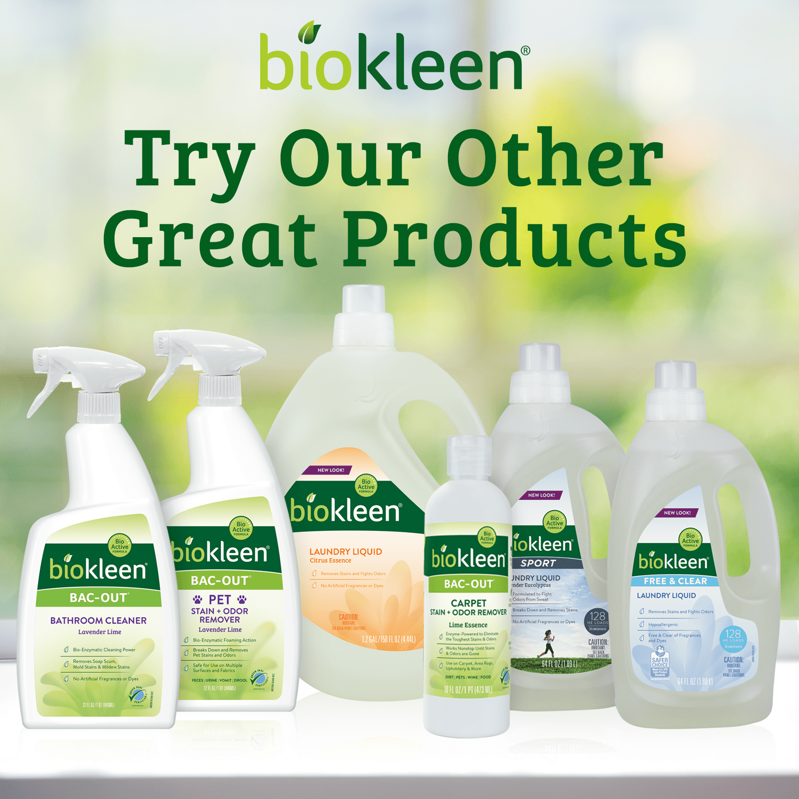 Biokleen Bac-Out Stain Odor Remover 32fl oz Natural Enzymatic Foam
