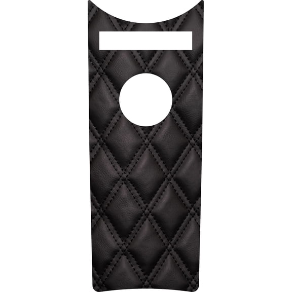 Kustom Cycle Parts Aftermarket Diamond Stitch Look Plastic Dash Panel Console Insert! Compatible with 2008-2023 Harley Davidson Road King Dash (Black Stitch Look)