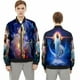 thumbnail image 4 of Nuevas chaquetas de bombardero con cremallera y estampado 3D de Jesús para hombre y mujer, abrigos para hombre, chaquetas con cremallera, abrigos de manga larga, tops, 4 of 5