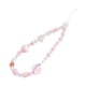 thumbnail image 3 of Correa de muñeca para teléfono con cuentas, regalo ideal, decoración para teléfono, decoración para bolso, elegante llavero Rosa, 3 of 9