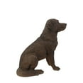 thumbnail image 3 of Hi-Line Gift 21.25" Brown Labrador Retriever Sitting Garden Statue, Durable, 3 of 5