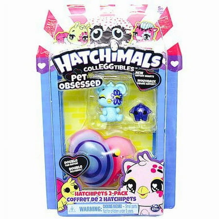 Hatchimals CollEGGtibles Pet Obsessed Mousewift and Elephant Blue (2 pack) HatchiPets