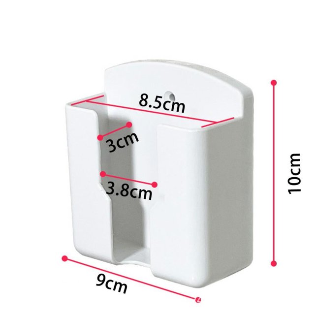BESHOM - Soporte universal para control remoto de aire acondicionado, color blanco, para montar en la pared