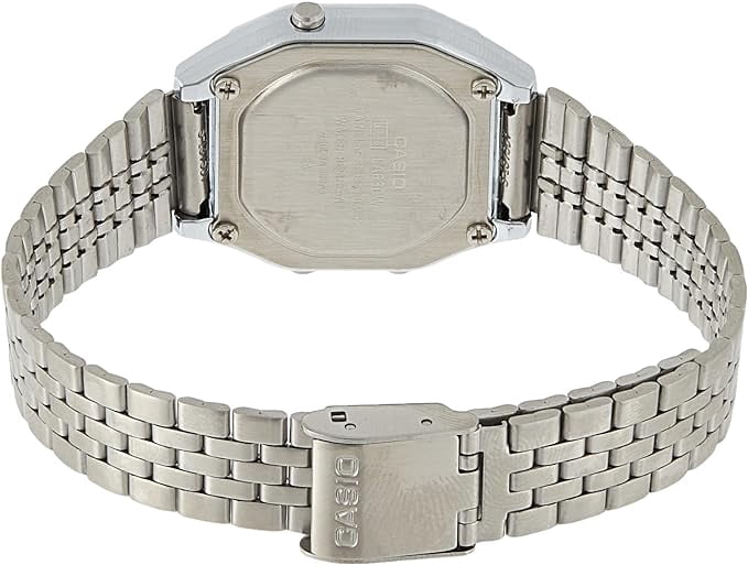 Casio Women's LA680WA-1B Silver Stainless-Steel Japanese Quartz Fashion Watch