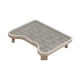 thumbnail image 3 of Taburete con pedal para gatos, almohadilla de arena de doble capa para jaula grande con caja de arena Gris, 3 of 7