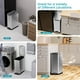 thumbnail image 3 of Home Zone Living Bote de basura de cocina delgado de 12 galones, acero inoxidable, pedal, 45 litros, 3 of 5