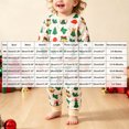 thumbnail image 3 of GCETTIC Pajamas For Girls Girls Cotton Blend Pajama Set Loose Long Sleeve Top Elastic Jogger Night Pants Green,9-12 Months, 3 of 9