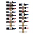 thumbnail image 1 of Sorbus Wall Mounted Wine Rack for 18 Wine Bottles - Wood Wine Rack Wall Mounted for Wine Bottles, Liquor, Champagne - Decorative Wood Wine Racks for Home Bar, Kitchen, Dining Room Wall Wine Bottle, 1 of 7
