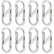 thumbnail image 1 of HNZHSL 8 Piezas Mosquetón de Aluminio, Mini Clips de Mosquetón Doble, Mosqueton Llavero de Aluminio, Clips de Mosquetón, Llavero de montañismo Multifuncional para Correa de Perro para Acampar, 1 of 7