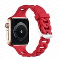 thumbnail image 2 of Correa de silicona para Apple Watch, pulsera de 44mm, 40mm, 49mm, 42mm, 38mm, 45mm, 44mm, ultra 3, 5, 6, se, iWatch series 7, 8, 41mm, 45mm, 2 of 4