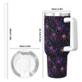 thumbnail image 4 of Uemuo Multi-colored Spiders Print 40oz Ice Bully With Handle And Straw Stainless Steel Vacuum Insulated Cup And 2 In 1 Straw Lid Insulated Travel Tumbler, 4 of 8
