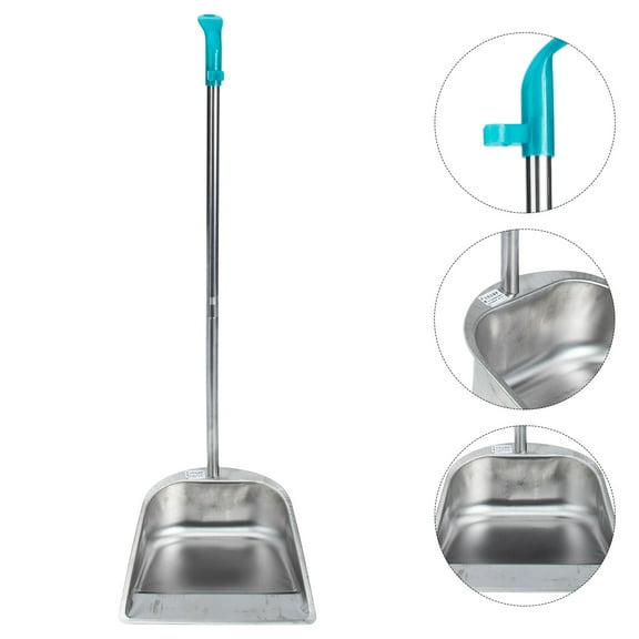 OUNONA  Shovel Dust Pans with Long Handle Garbage Light Weight Dustpan Office