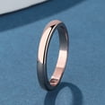 thumbnail image 5 of 14K Rose Gold over Sterling Silver Wedding Band Ring, 5 of 5