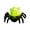 Green, variant on 1Pc Halloween Spider Flameless LED Tealights, Spooky Flickering Fake Candle Lights, Battery Operated Spider Tea Lamps, Gothic Table Decorations for Haunted House Halloween Party Home Decor