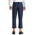 thumbnail image 3 of INSPIRE CHIC Men's Formal Cropped Pants Solid Color Flat Front Dress Trousers Navy Blue 28, 3 of 6