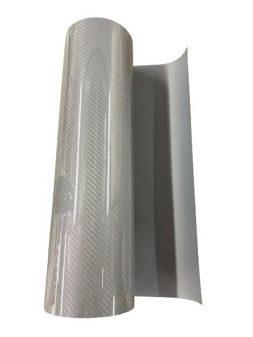 HT Carbon Iron On Heat Transfer Vinyl 20" Silver, 25 Yards