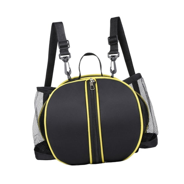 Bolsa de hombro portátil para baloncesto, bolsa para pelotas deportivas, fácil de elegir Correa Doble Negra