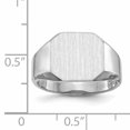 thumbnail image 5 of 14K White Gold Signet Ring, 5 of 5