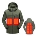 thumbnail image 1 of Chaquetas calefactoras USB para exteriores, abrigos térmicos eléctricos flexibles de invierno, 1 of 8