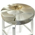 thumbnail image 3 of Balery Elegant Ivory Flower Fundas de asiento para taburete de bar redondo de tela de terciopelo ajustables que protegen de arañazos y manchas para sillas de 14 a 17 pulgadas.-14 inch, 3 of 7