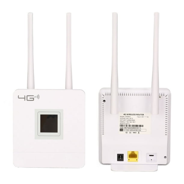 Routeur WiFi 4G, Routeur 4G LTE CPE, Interface Mobile WiFi RJ45 150 Mbps,  Avec Antenne Cellulaire 4G, Pour Téléphones Mobiles, Ordinateurs,  Ordinateurs Portables, Tablettes 
