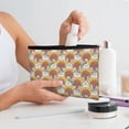 thumbnail image 5 of Rocae Cartoon Sunflowers for Cosmetic Bags for Women Paper Reusable Cosmetic Bag Travel Toiletry Organizer Capacity Multipurpose Zipper Pouch, 5 of 8