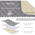 thumbnail image 4 of Non-Slip Recliner Chair Cover Sofa Slipcover, Pet Cover for Small Recliner Chair with Elastic Straps, Washable Reclining Chair Cover Recliner Furniture Protector (23'' Small, Light Gray), 4 of 6