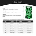 thumbnail image 5 of Fuzoiu Green Tie Dye Print Women's Workout Tank Top,Athletic Racerback Sports Tank,Tops Sleeveless Running Loose Fit Yoga Tops,Active Shirts for Yoga, Running, and Gym-X-Large, 5 of 7