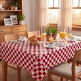 thumbnail image 7 of Sm:)e Plastic Table Cloth Disposable 12 Pack, 54 x 108 Inch, Red White Checked, for Party Picnic Wedding, 7 of 7