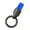 Blue, variant on Leather Keychain Ergonomic Grip Design Metal Keyring Accessory for Daily Carry Metal Construction Holder