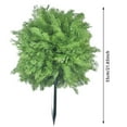 thumbnail image 3 of 21.65 Inch UV Resistant Artificial Cedar Topiary Trees with Ground Spike Evergreen Bushes Shrubs for Indoor Outdoor Front Porch Garden Decor Realistic Cypress, 3 of 7
