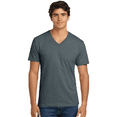 thumbnail image 5 of Gildan Men's V-Neck Short Sleeve T-Shirt Softstyle Casual Shirt, M Size, Dark Heather Color Tees, Single Pack, 5 of 5