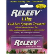 Releev 1 Day Cold Sore Symptom Treatment, Soothing, 0.20 oz, 6 ml