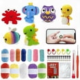 thumbnail image 1 of Kit de Crochet BLZEDIM 6 piezas para principiantes - Animales de peluche DIY, 1 of 7