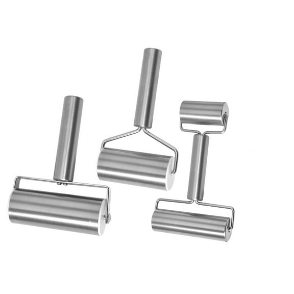 3 PCS Durable Stainless Steel Rolling Pins Set for Dough and Pastry Making