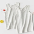 thumbnail image 2 of Einccm 2 Pack Kids Sleeveless Tank Tops Soft Comfortable Striped Cartoon Print for Boys & Girls 3-14 Years, 2 of 3