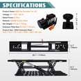 thumbnail image 2 of Jocisland 8000 lbs Portable Car Lift, Heavy-Duty Q355B Steel Car Lift for Home Garage with Locking Levers & Extension Plate, Black, 2 of 9