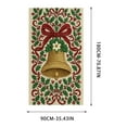 thumbnail image 3 of Aodebiao Rideau de Porte de Noël Décorations Imperméable Polyester Scène des Fêtes Toile de Fond Réutilisable Décoration Suspendue pour Porte pour Maison Vitrine Fête Festive Saisonnière Décoration Intérieure Extérieure, 3 of 5