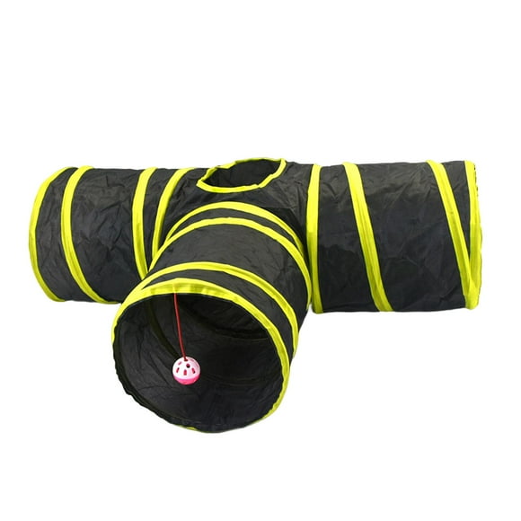 para gatos de 3 vías, tubo de para mascotas, túneles de entrenamiento de plegables, tienda de juegos, juguete interactivo para Fernando Gato Túnel