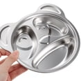 thumbnail image 3 of Assiette Alimentaire en Acier Inoxydable Plateau Alimentaire pour la Maison Assiette Compartimentée pour Enfants Assiette de Service pour la Maison, 3 of 8
