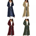 thumbnail image 4 of Women‘s Lightweight Long Sleeve Cardigan Sweaters Irregular Split Open Front Thin Knit Sweater with Pockets, 4 of 5