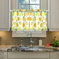 thumbnail image 5 of Tropical Fruit Pattern Kitchen Curtains Tier Set 27x24 Inch 2 Panels Semi Sheer Light Filtering Privacy UV Protection, 5 of 8