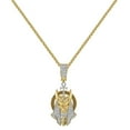 thumbnail image 2 of Real Diamond 0.65 Ct. Egyptian God Anubis Ankh Cross Pharaoh Men's Charm Pendant, 2 of 5
