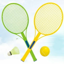 Badminton Racket Set with Toy Balls for Kids Boys Girls Age 3 and Up Sports Use Assorted Color