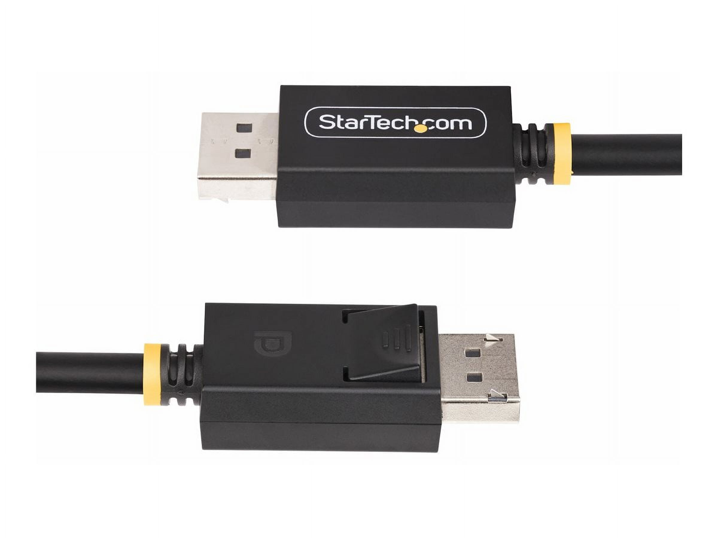 StarTech.com 2m DisplayPort 2.1 Cable, VESA-Certified, DP40 DP 2.1 Cable - DisplayPort cable - DisplayPort (M) latched to DisplayPort (M) latched - DisplayPort 2.1 - 6.6 ft - 8K60Hz support, 4K144Hz support, 1440p support 240Hz, UHBR10, HDR support, up to 40 Gbps data transfer rate, passive - black