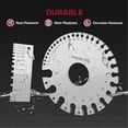 thumbnail image 4 of Stainless Steel Dual-Sided Thickness Gauge for Metal Sheets & Welding Materials, 4 of 5