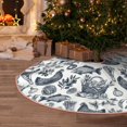 thumbnail image 5 of Sikiie Chicken And Fish Nativity Christmas Tree Skirt, Jesus Christian Winter Holiday Tree Mat Decoration(30-48IN)30", 5 of 6
